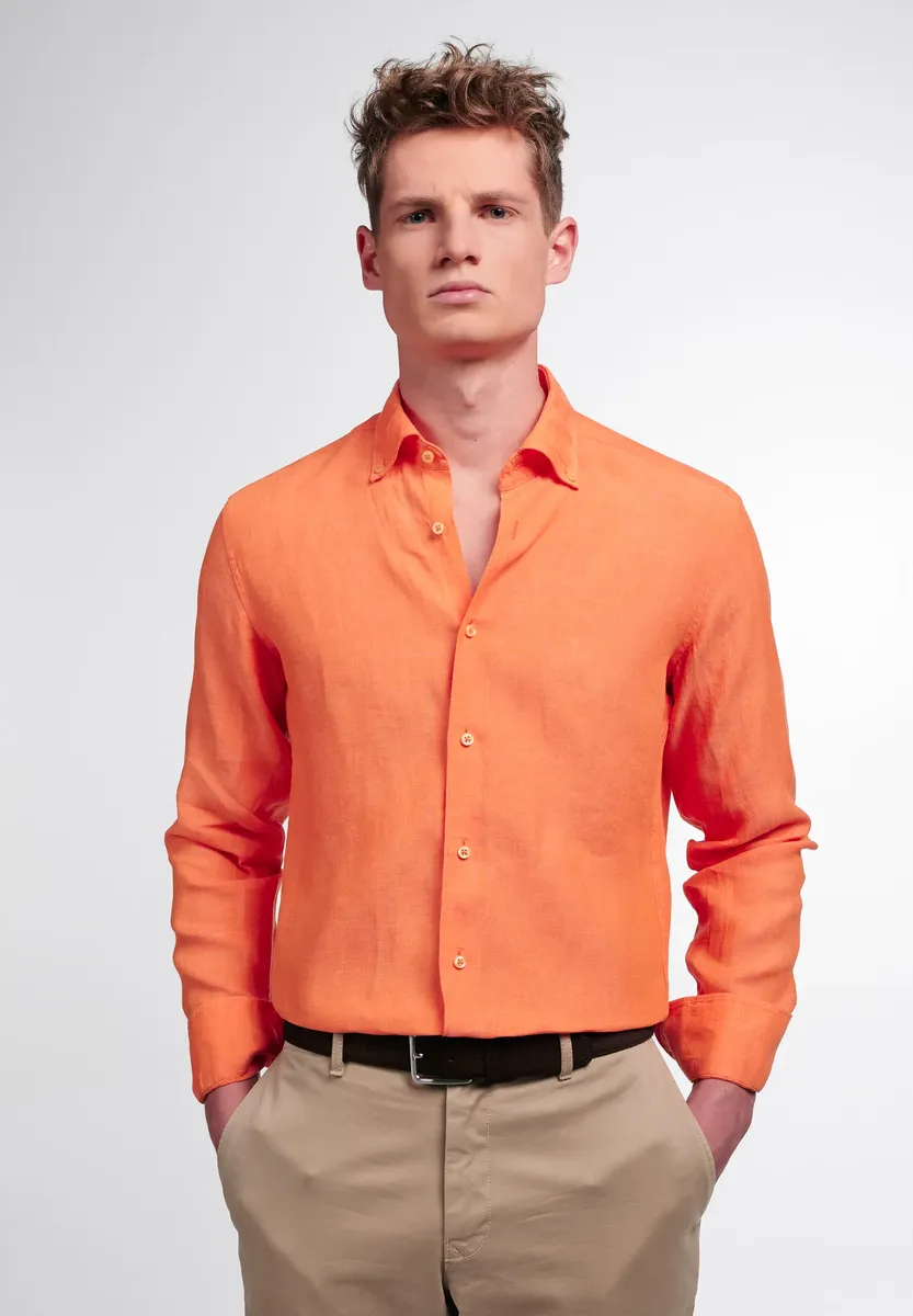 

Рубашка Eterna с длинными рукавами "SLIM FIT", цвет Orange