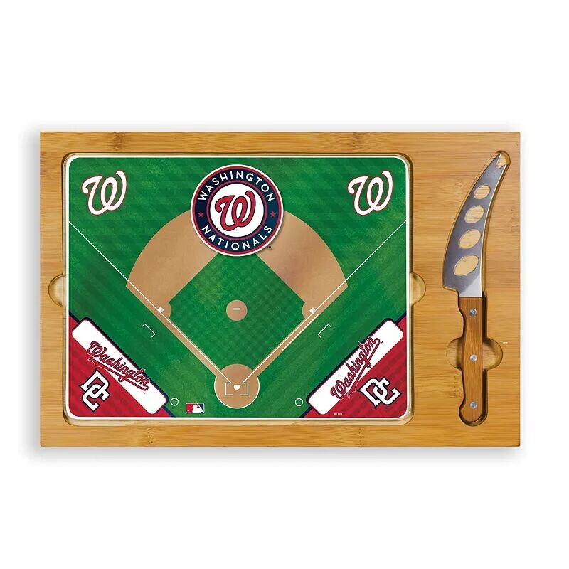 

Набор сервировочных досок со стеклянной столешницей Picnic Time Washington Nationals, Коричневый, Набор сервировочных досок со стеклянной столешницей Picnic Time Washington Nationals