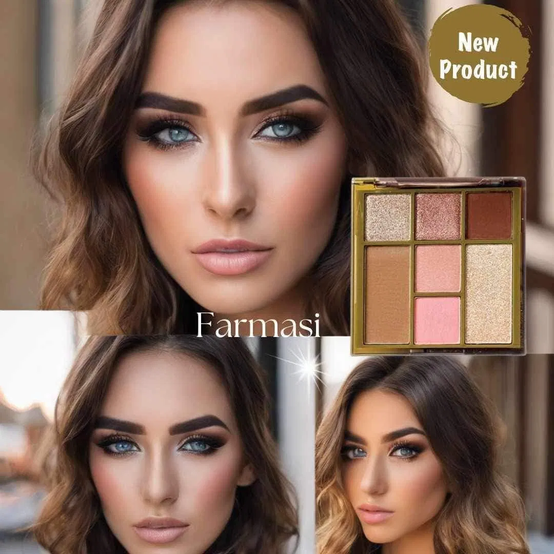 Палетка для макияжа All-in-One, Farmasi, 9.2 г, Brown — фото 3