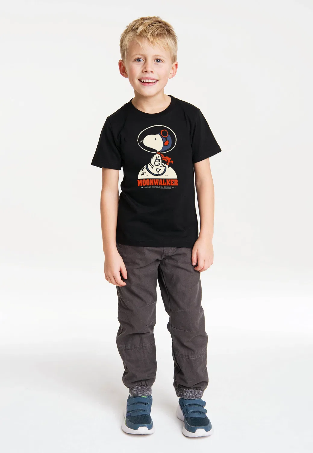Футболка с принтом Snoopy - Moonwalker Logoshirt, черный — фото 2