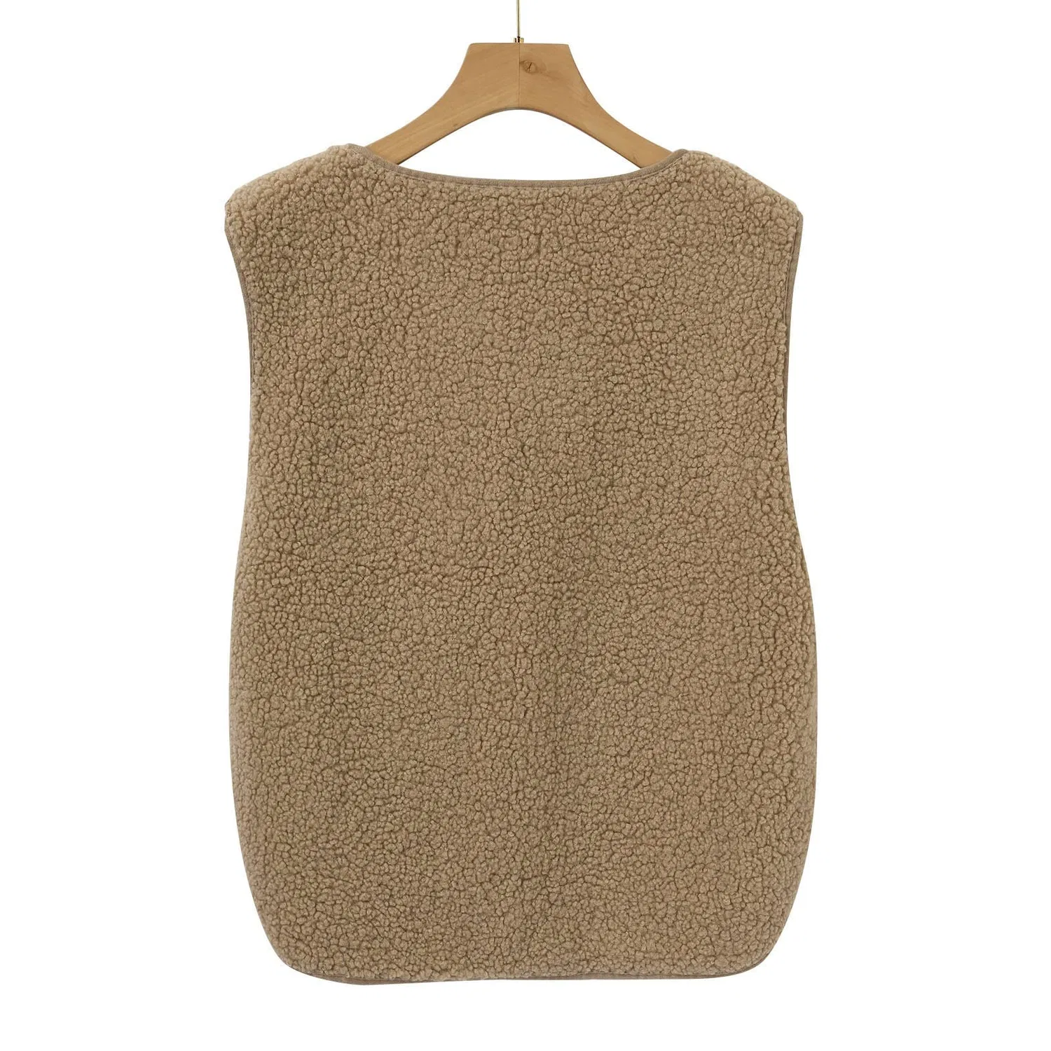 Женский жилет с принтом Lamb Vest, Dark Khaki — фото 3