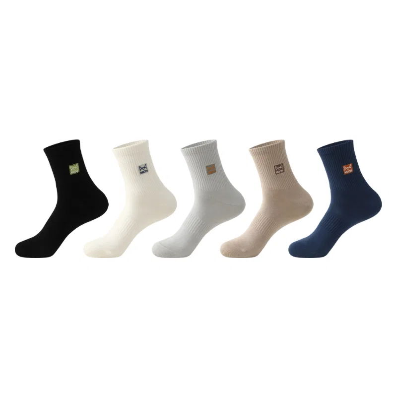 Детские носки с набором из 5 пар, Unisex Crew Socks, MIIOW