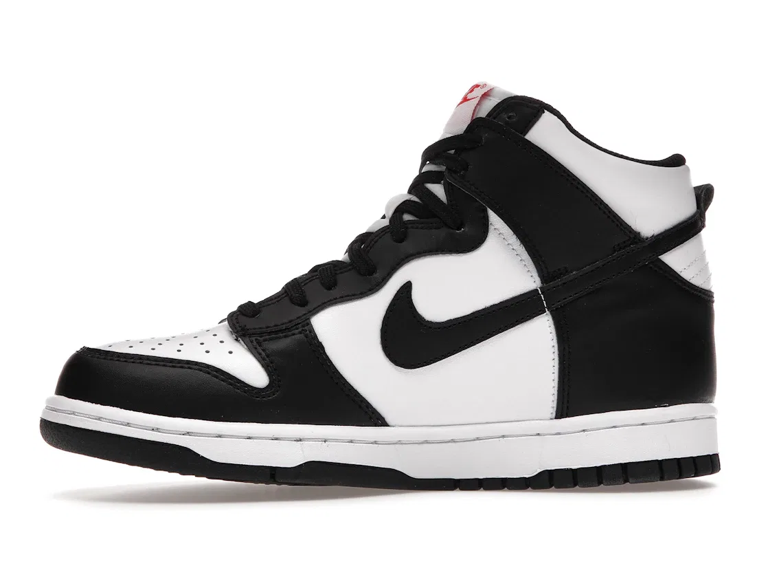 Детские кроссовки с высоким верхом Nike Dunk High Panda (2021) Nike, White/Black-University Red — фото 3