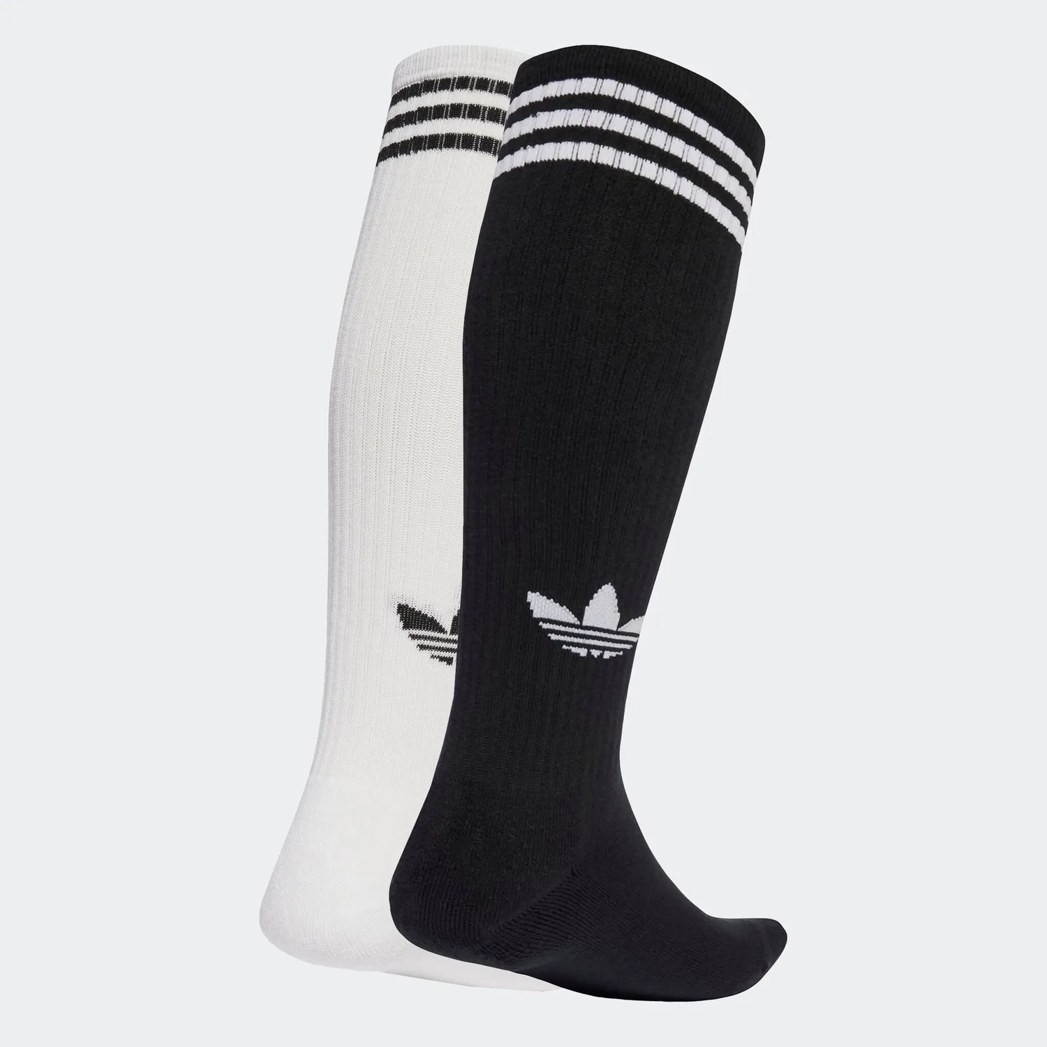 Мужские спортивные носки с тремя полосками Adidas Originals, White/Black — фото 2