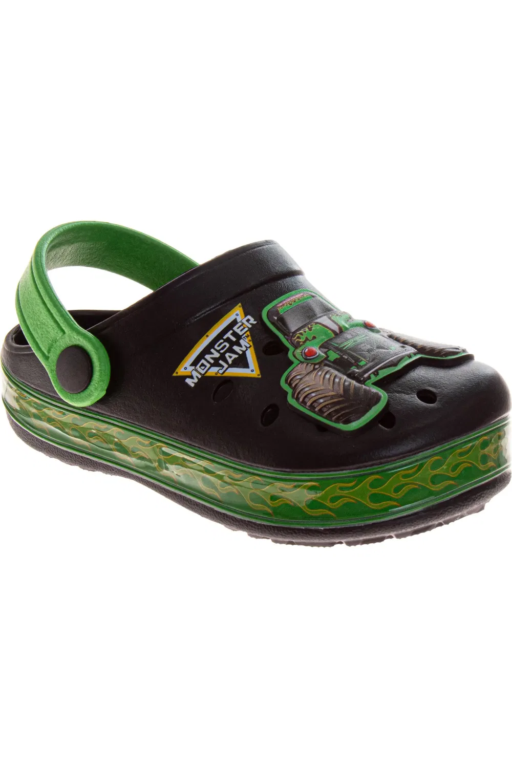 Детские сандалии закрытые с Megalodon Monster Jam, Black Green