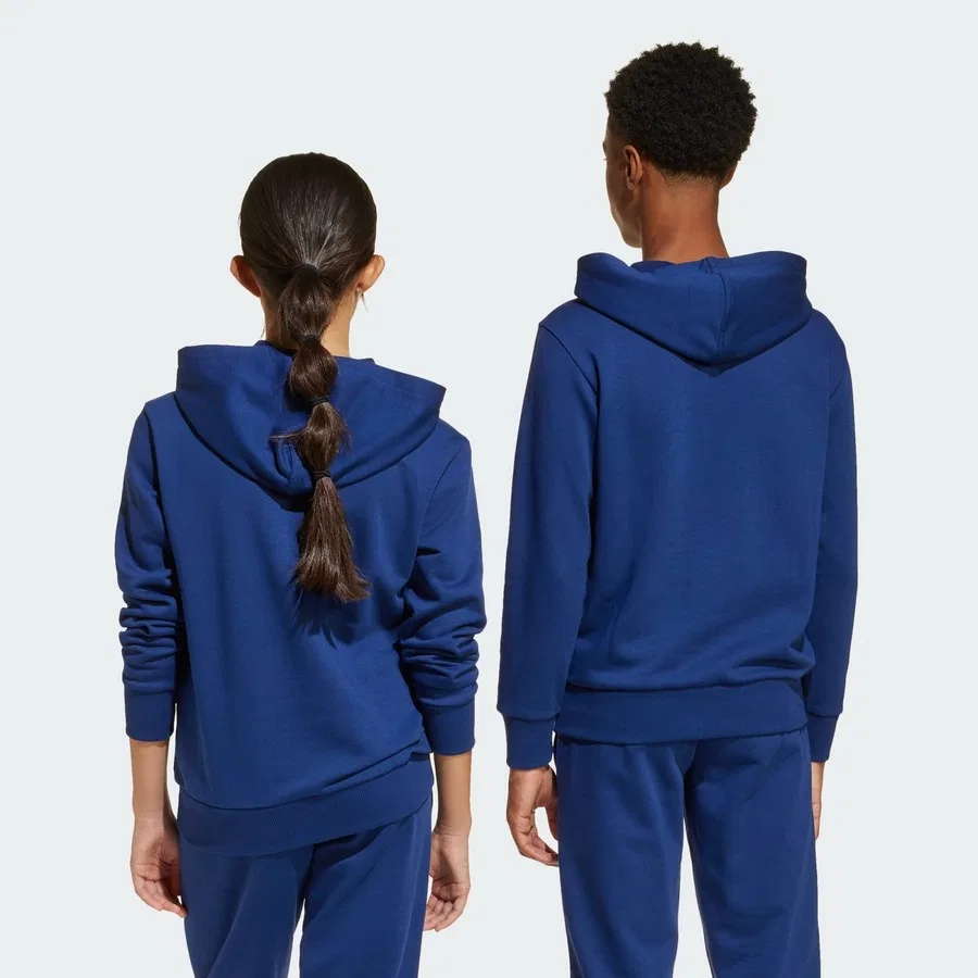 Худи детское с длинным рукавом Sportswear JY0612 Essentials Hoodie Kids adidas, Сине-белый — фото 3