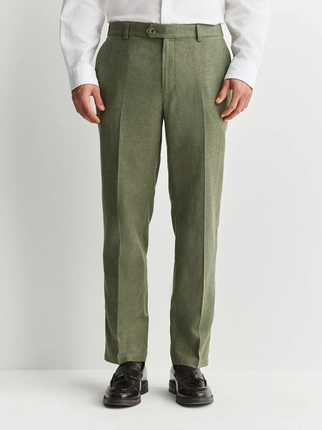 Брюки Regular Tapered Fit Next, зеленый