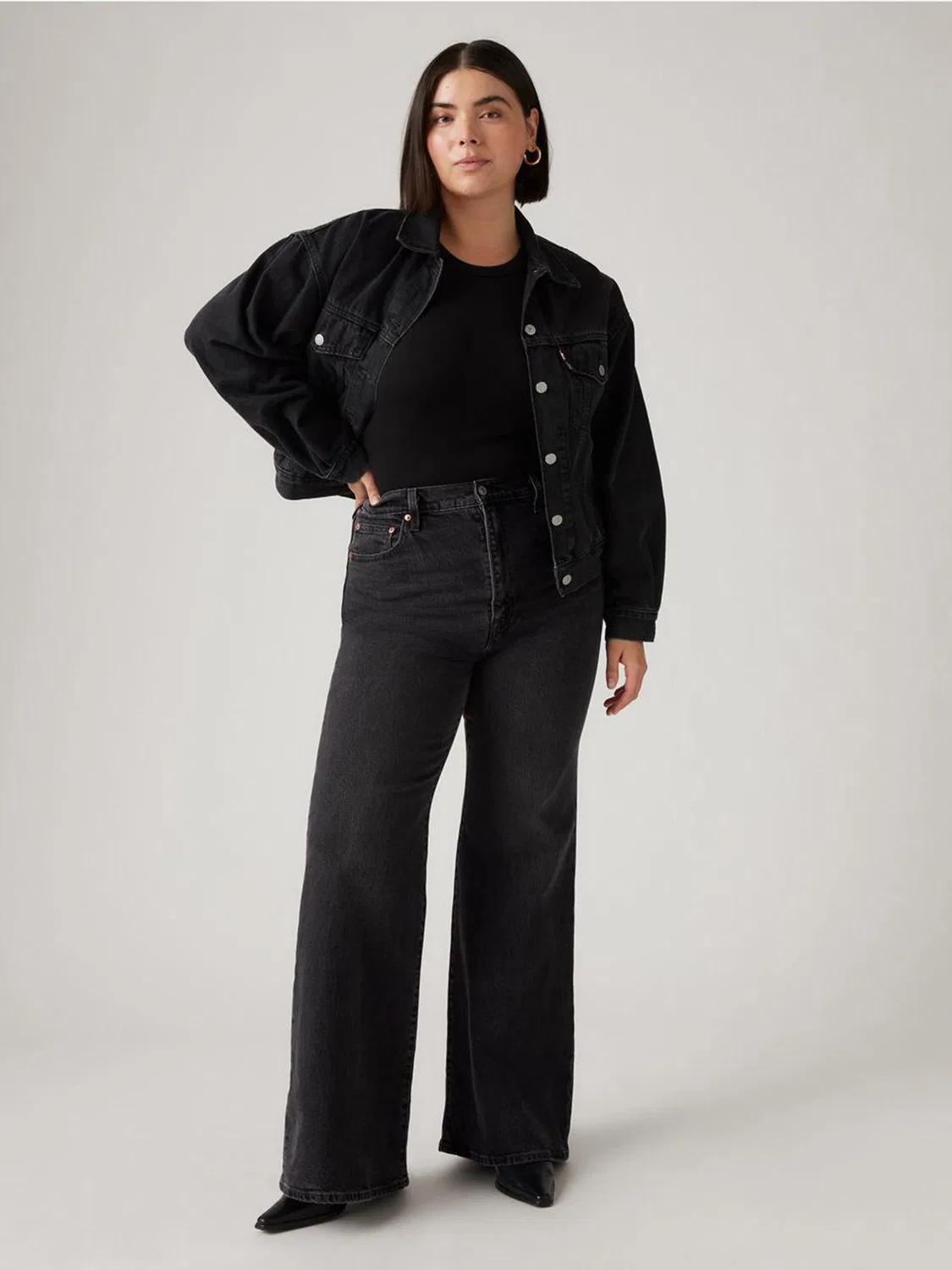 Джинсы клеш Ribcage Bells Levi's, черный