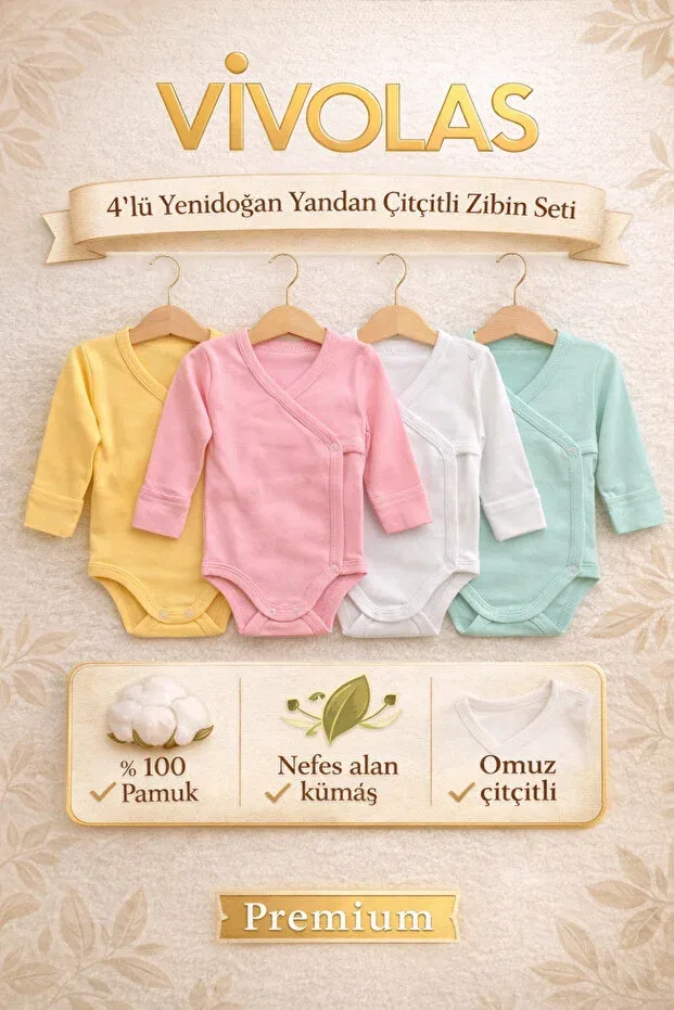 Детский комплект боди с длинным рукавом Basics Vivolas, Girl Set