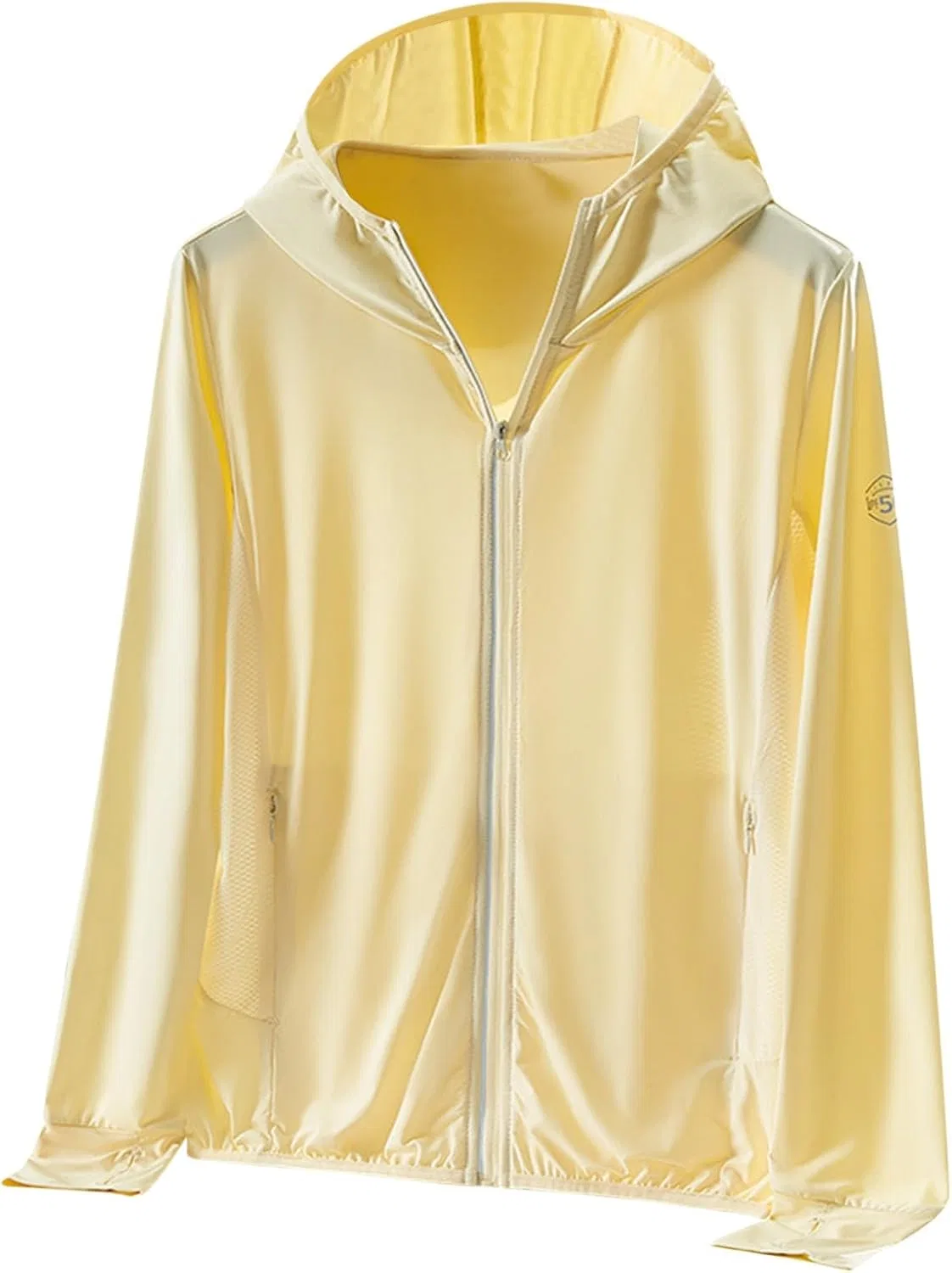 Женская солнцезащитная футболка с капюшоном mandayunf, Yellow