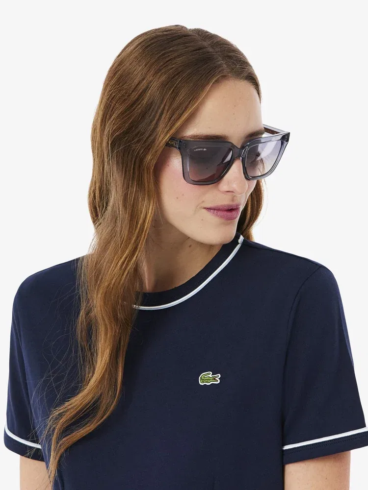 Платье LACOSTE Navy с контрастной отделкой — фото 2