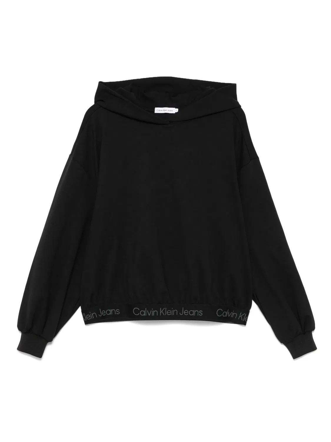 Худи с логотипом на поясе Calvin Klein, черный