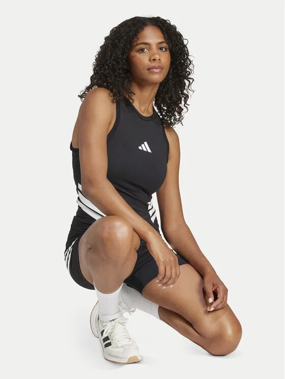Топ slim fit Future Icons 3-Stripes Adidas, черный — фото 2