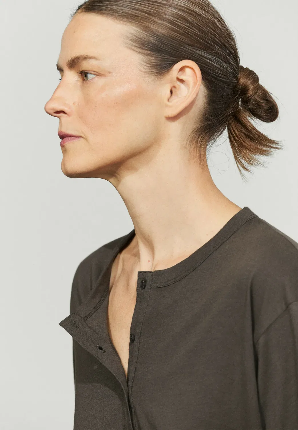 Топ с длинными рукавами Massimo Dutti, Light Brown — фото 4