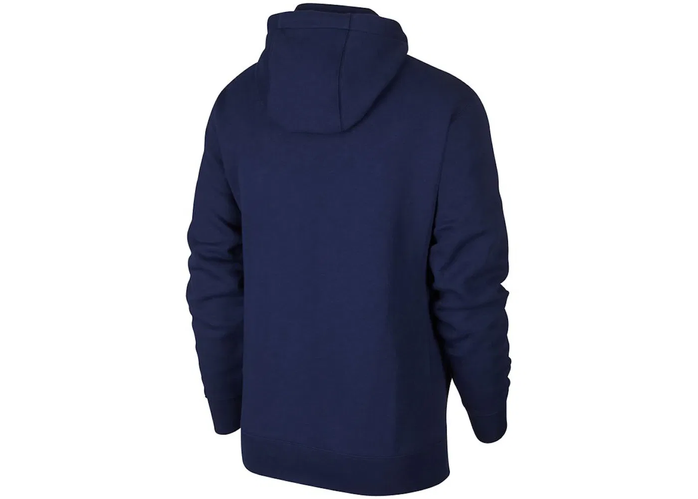 Мужской пуловер с капюшоном флисовый Nike Sportswear Club Fleece, Midnight Navy/Midnight Navy/White — фото 2