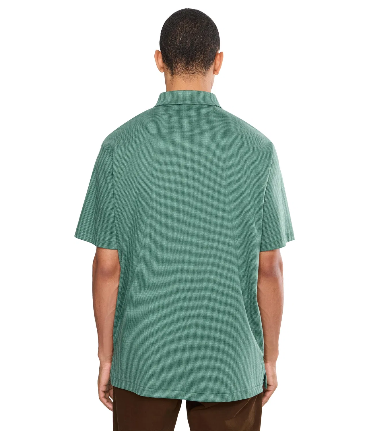 Классическая поло-рубашка из мягкого хлопка Polo Ralph Lauren, Fairway Houndstooth/Pine Heather — фото 4