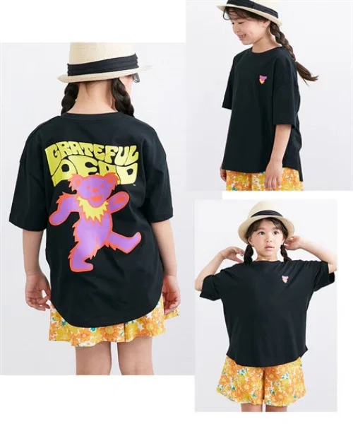 Детская футболка с принтом Big Silhouette GRATEFUL DEAD QUNTSTYLE, Green — фото 3