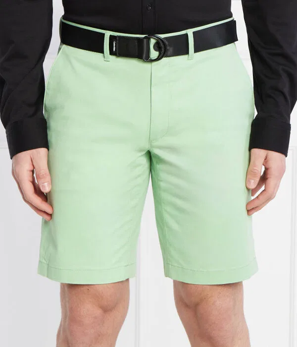 Мужские шорты-чинос с ремнем Modern Twill Calvin Klein, Lime