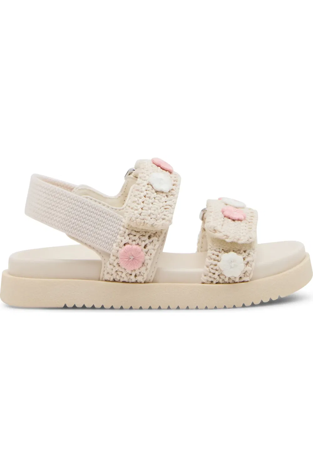 Сандалии детские с регулируемыми ремешками TMonar Steve Madden, Natural Floral — фото 2