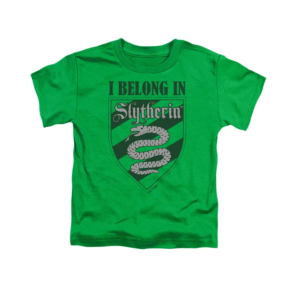 Детская футболка с принтом Harry Potter I Belong In Slytherin, Harry Potter, Kelly Green — фото 2