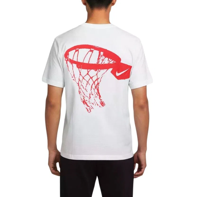 Футболка с круглым вырезом, Nike, White/Red — фото 3
