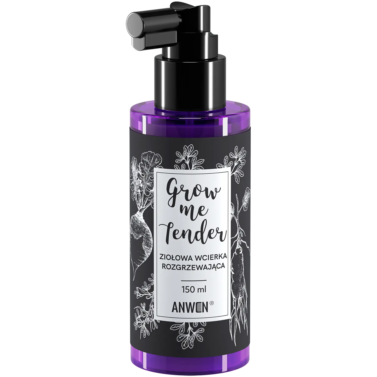 

Anwen Grow Me Tender травяной согревающий лосьон для кожи головы, 150 мл