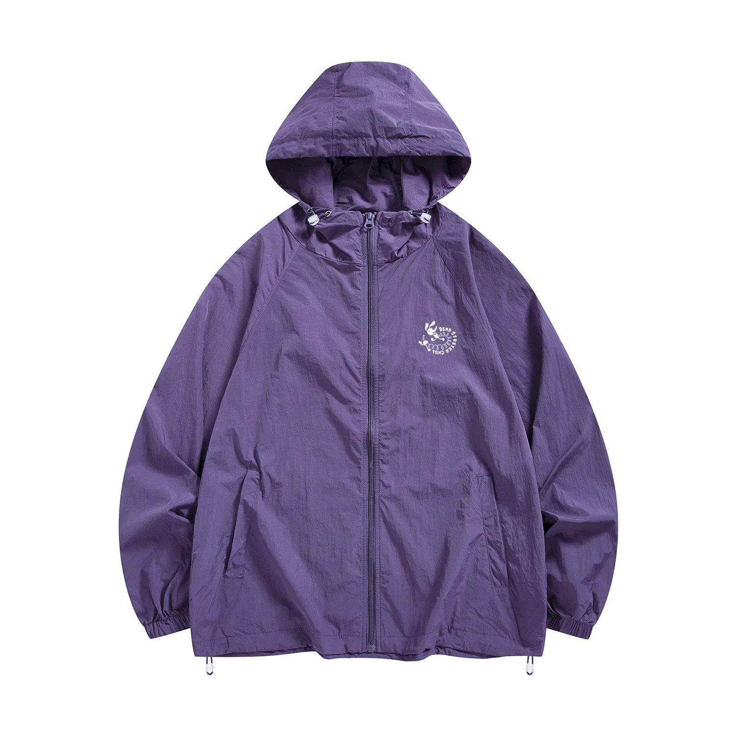 Детская ветровка с защитой от солнца на капюшоне Disney Purple
