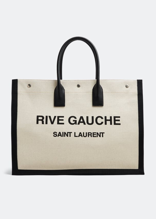 

Сумка-тоут SAINT LAURENT Rive Gauche large tote bag, бежевый