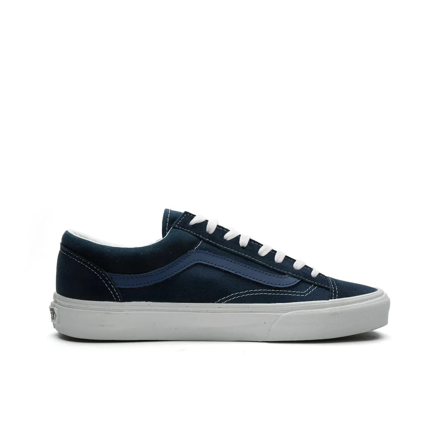 Детские кеды Vans Style 36 с принтом, синие/белые — фото 3