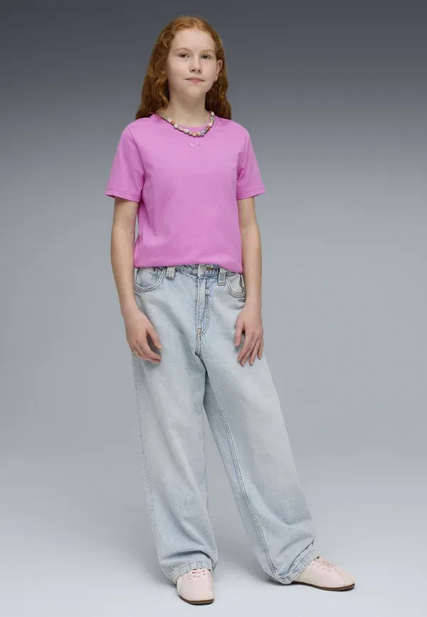 Футболка из 100% хлопка Essentials Puma Mauve Pop, сиреневый