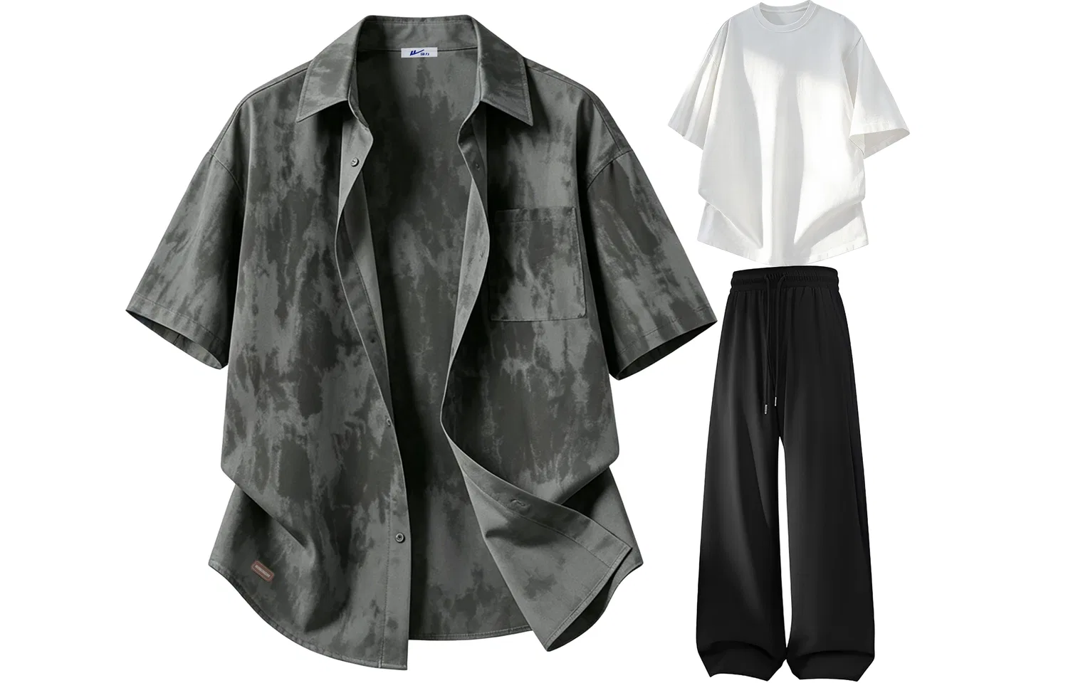 Детский комплект футболок с длинным рукавом Gray+White+Black WARRIOR