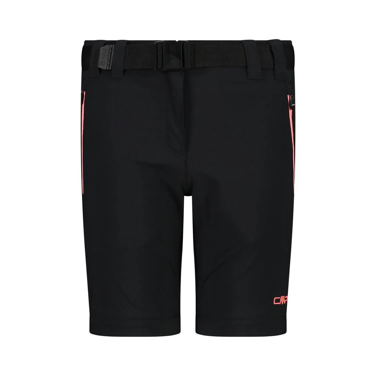 Детские штаны-трансформеры CMP Madchen Hose Stretch Zip Off, Schwarz Rosa Grau — фото 4