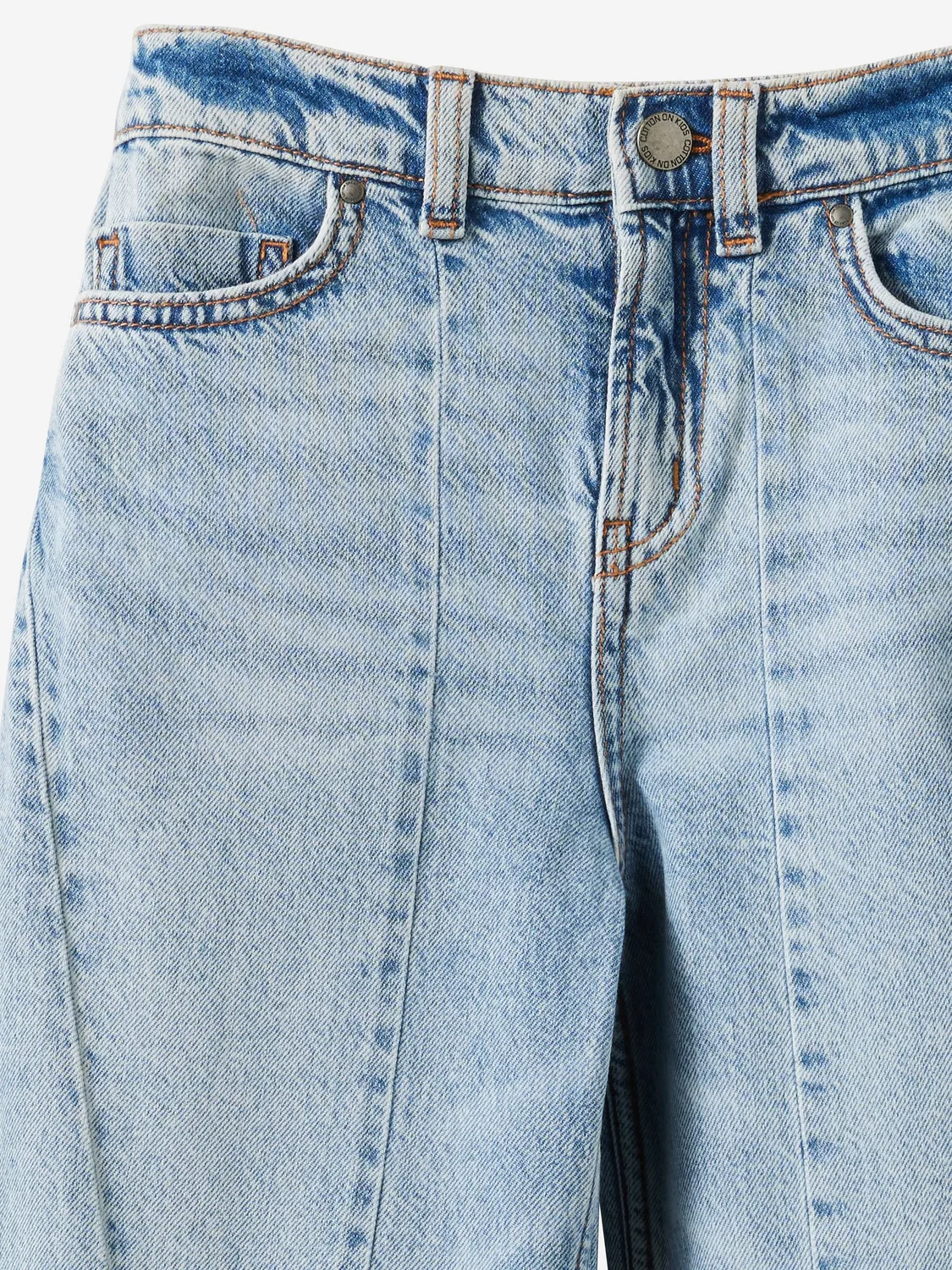 Джинсы с широкими штанинами, модель Splice Seam Cotton On, синий — фото 3