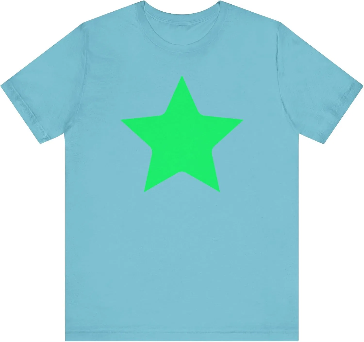 Женская футболка с принтом Star Bella+Canvas, Turquoise