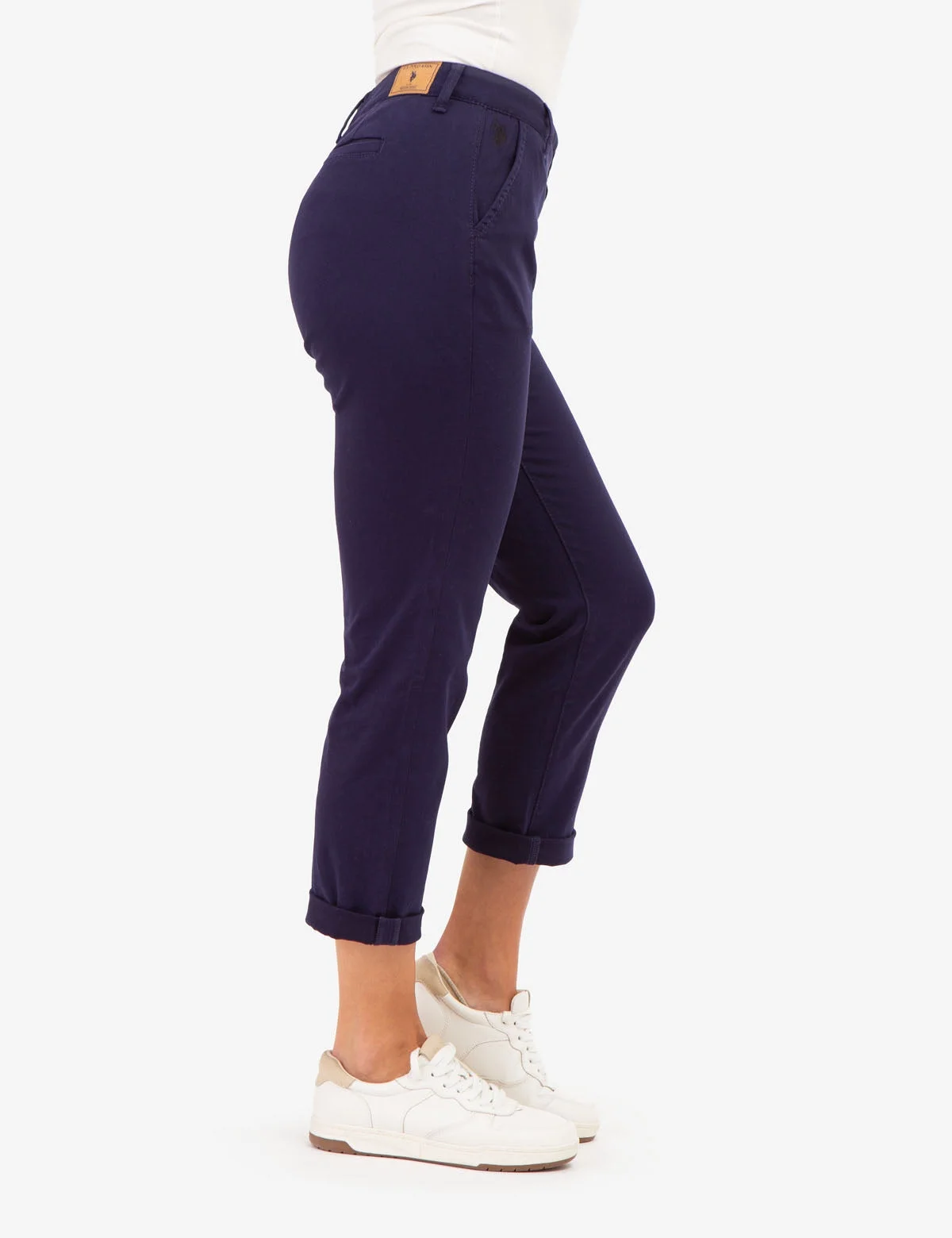 Женские брюки U.S. Polo Assn. Straight Chino, темно-синий — фото 3