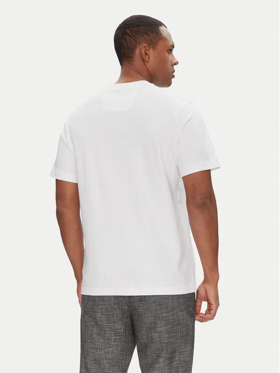 Футболка relaxed fit Tee Print Striped C Boss, белый — фото 3