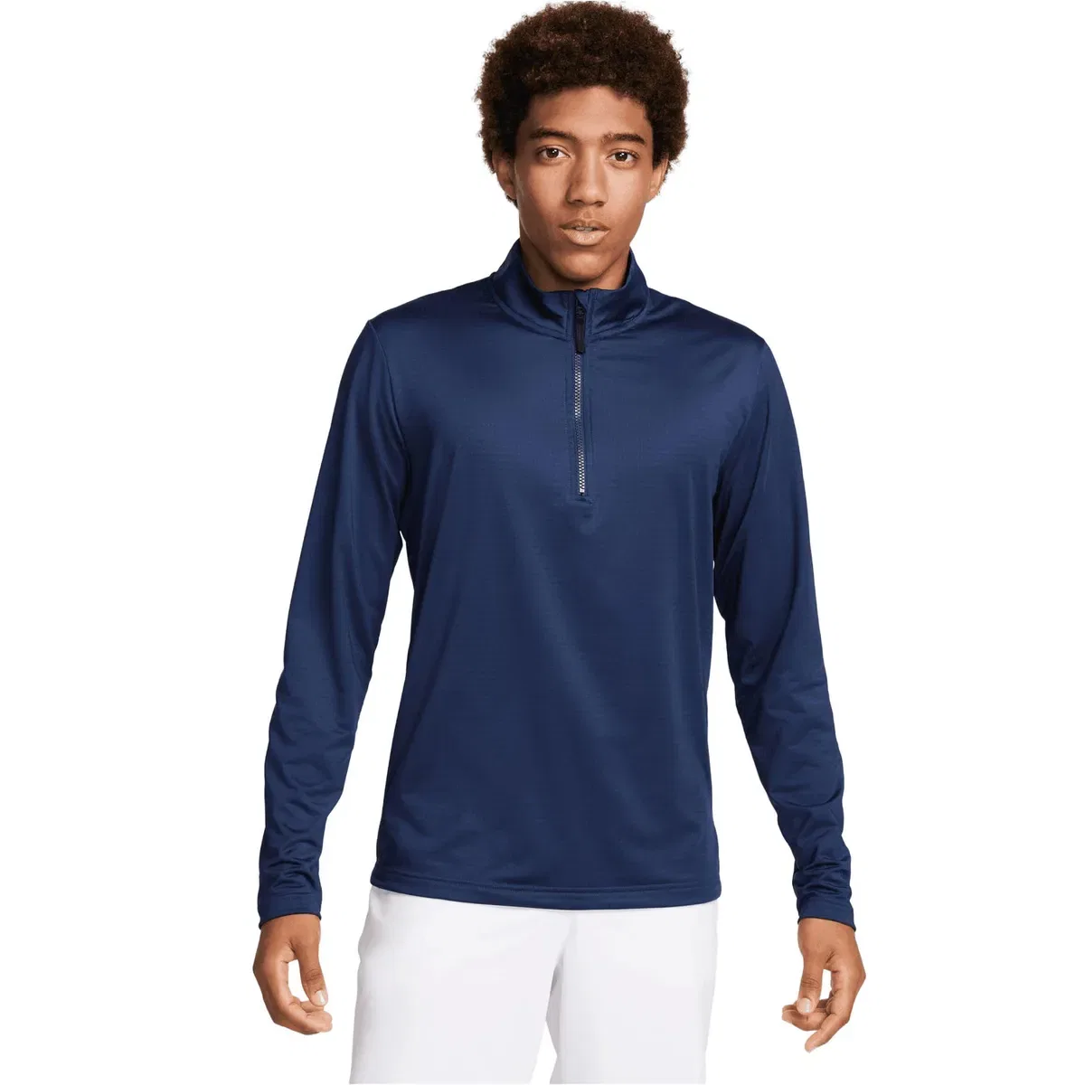 Мужская футболка с полузастежкой Dri-Fit Nike, Navy