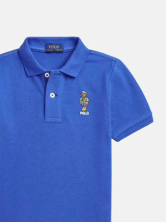 Поло regular fit Polo Ralph Lauren, синий — фото 3