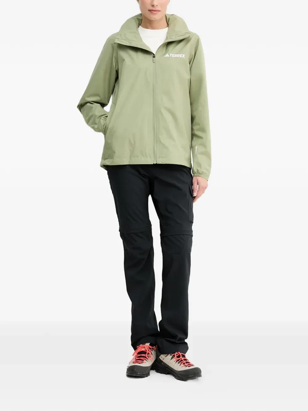 Водонепроницаемая куртка Multi Essentials Adidas, зеленый — фото 2
