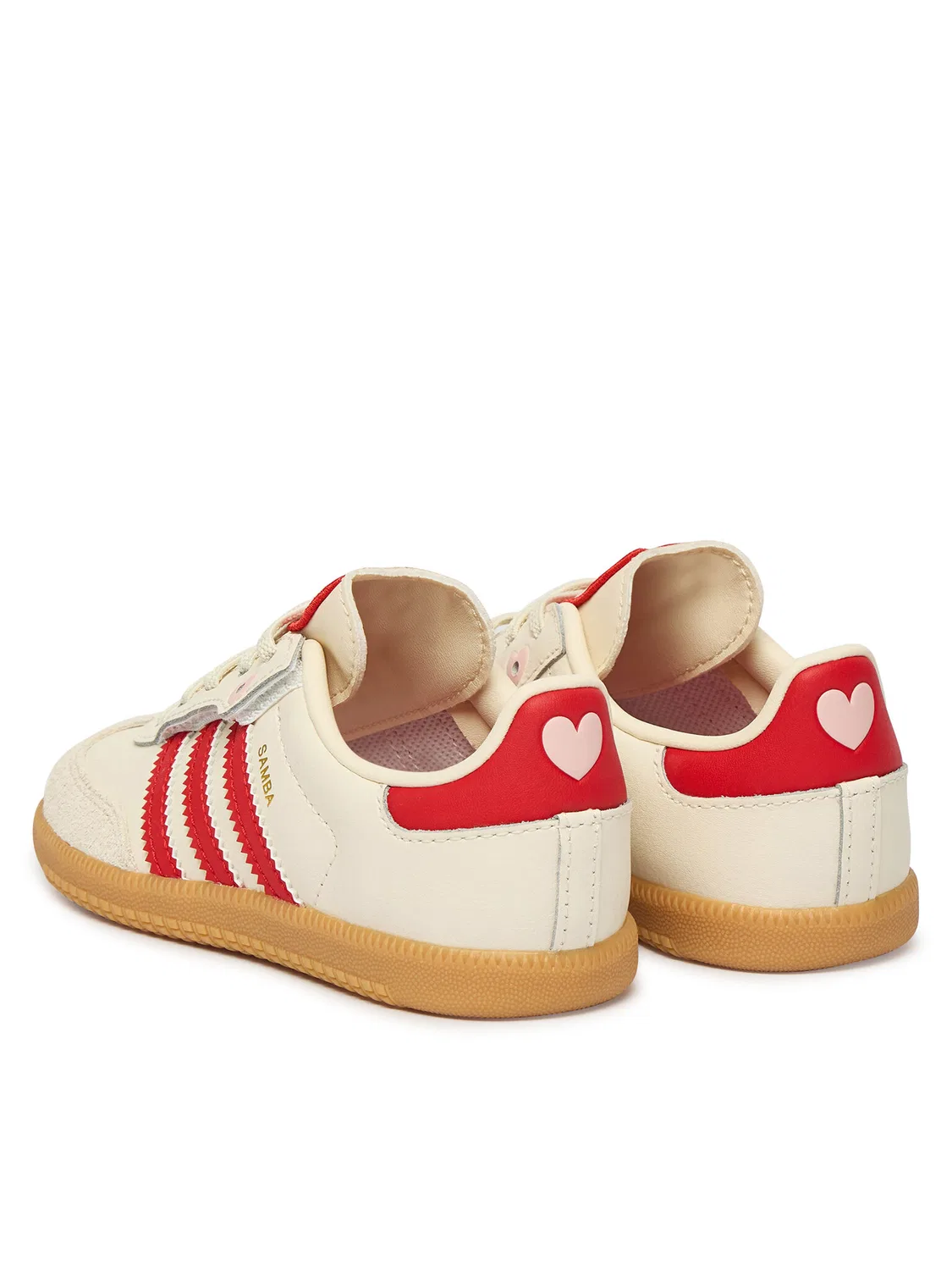 Кроссовки для девочки Samba Og Comfort Closure Elastic Lace Adidas, кремовый — фото 3