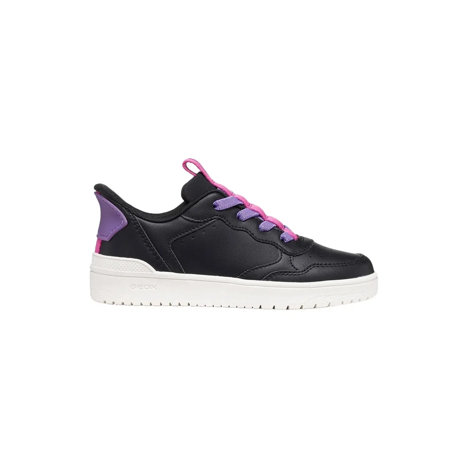 Детские кроссовки с быстрой шнуровкой Geox Washiba Fast In, Converse, Schwarz Fuchsienrosa