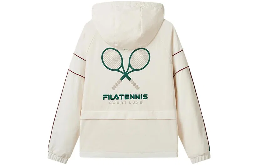 Детское худи с капюшоном утепленное Coconut Milk White-FIV FILA KIDS — фото 3