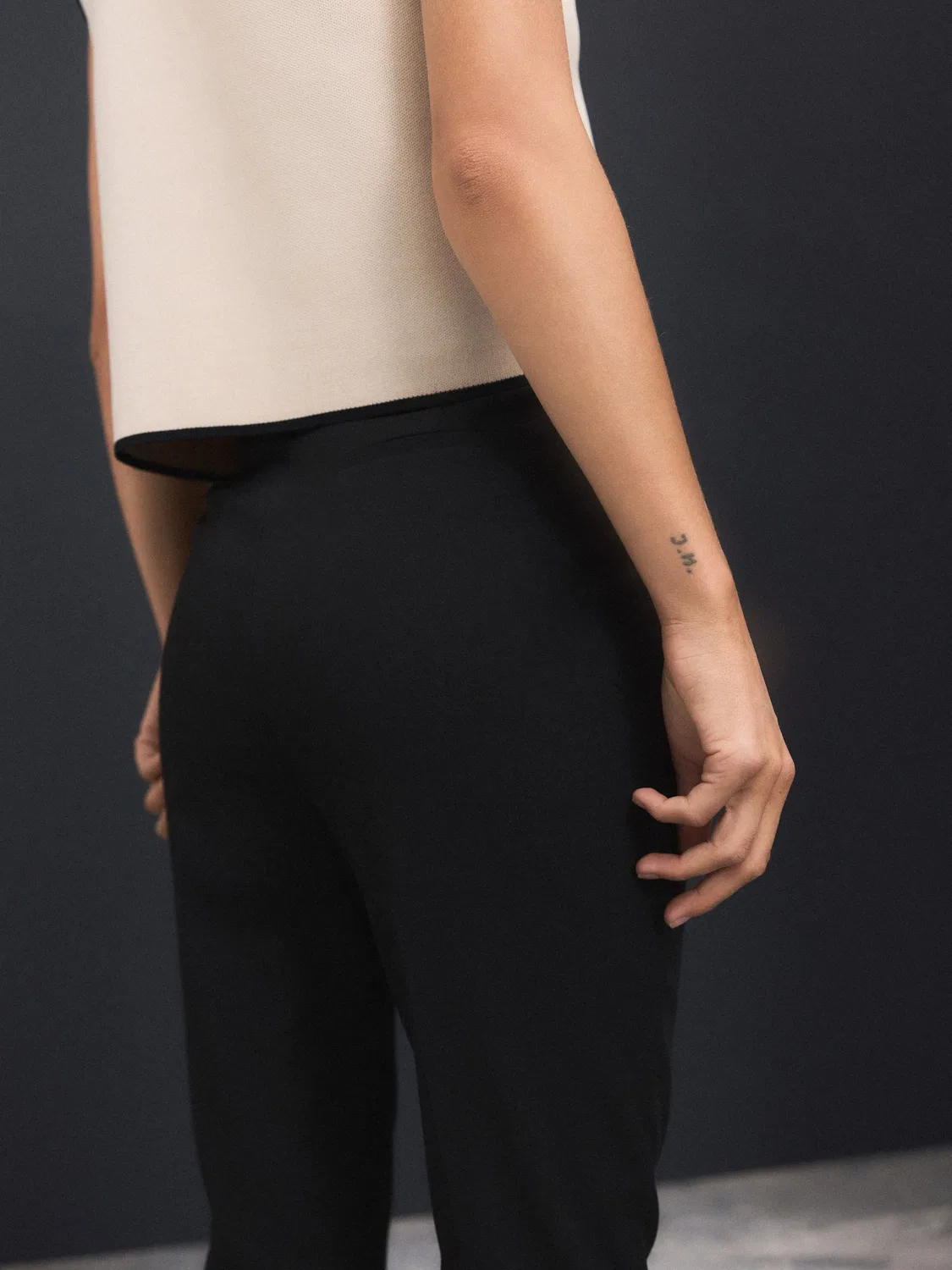 Брюки зауженные Black Skinny Tailored Trousers Next, черные — фото 3
