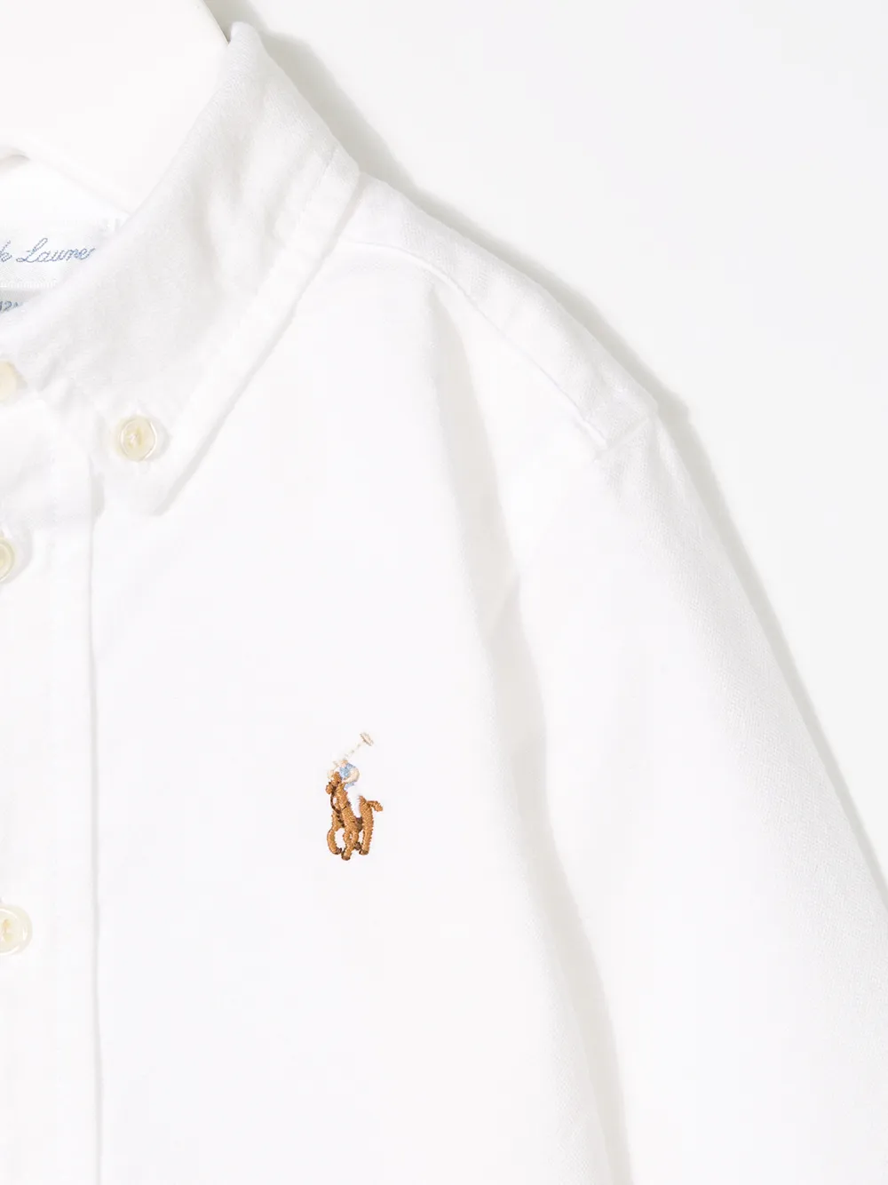 Рубашка на пуговицах POLO RALPH LAUREN KIDS, белый — фото 3