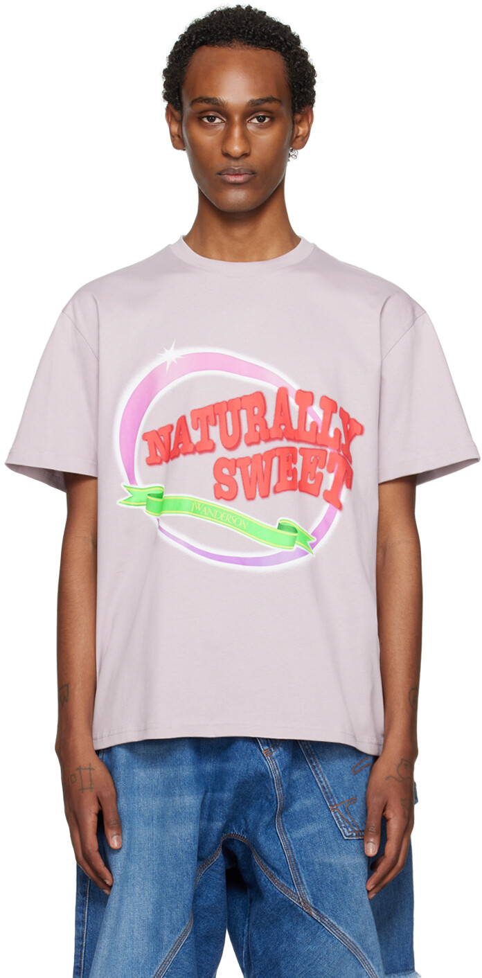 

Фиолетовая футболка «Naturally Sweet» Jw Anderson, цвет Purple