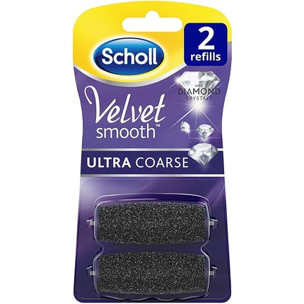 Электрическая пилка для ног Velvet Smooth Pedi с ультрагрубой насадкой для удаления огрубевшей кожи - розовая Scholl — фото 3