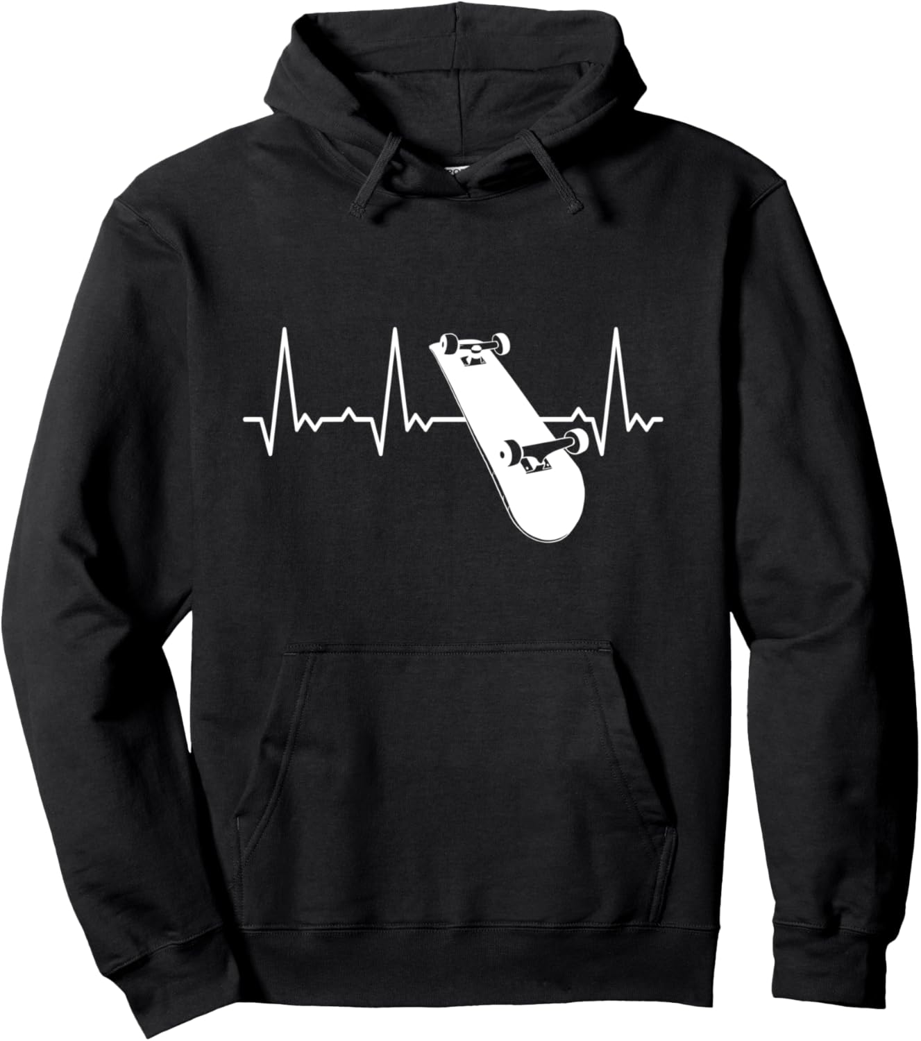

Худи для скейтбординга Heartbeat, черная Heartbeat Graphic Gifts For Women, Men, And Kids