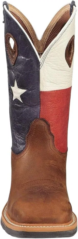 Рабочие ботинки Twisted X Men's 12-Inch Lite Western Work Boot - Повседневные рабочие ботинки из натуральной кожи с формованной стелькой Twisted X для дополнительного комфорта - Влагоотводящая жесткая конструкция, Texas Flag — фото 4