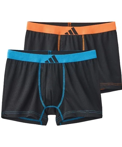 Боксеры adidas One-Point Logo, комплект из 2 штук, сетчатые.