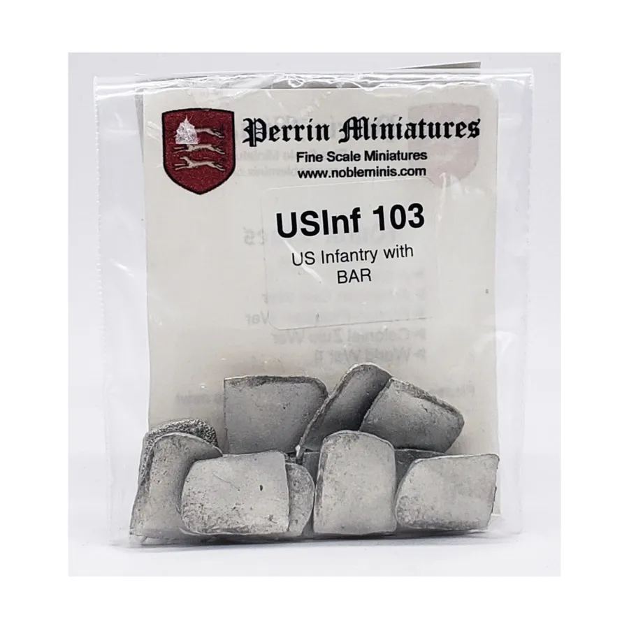 

Пехота США с BAR, WWII Miniatures - USA (10mm) (Perrin Miniatures)